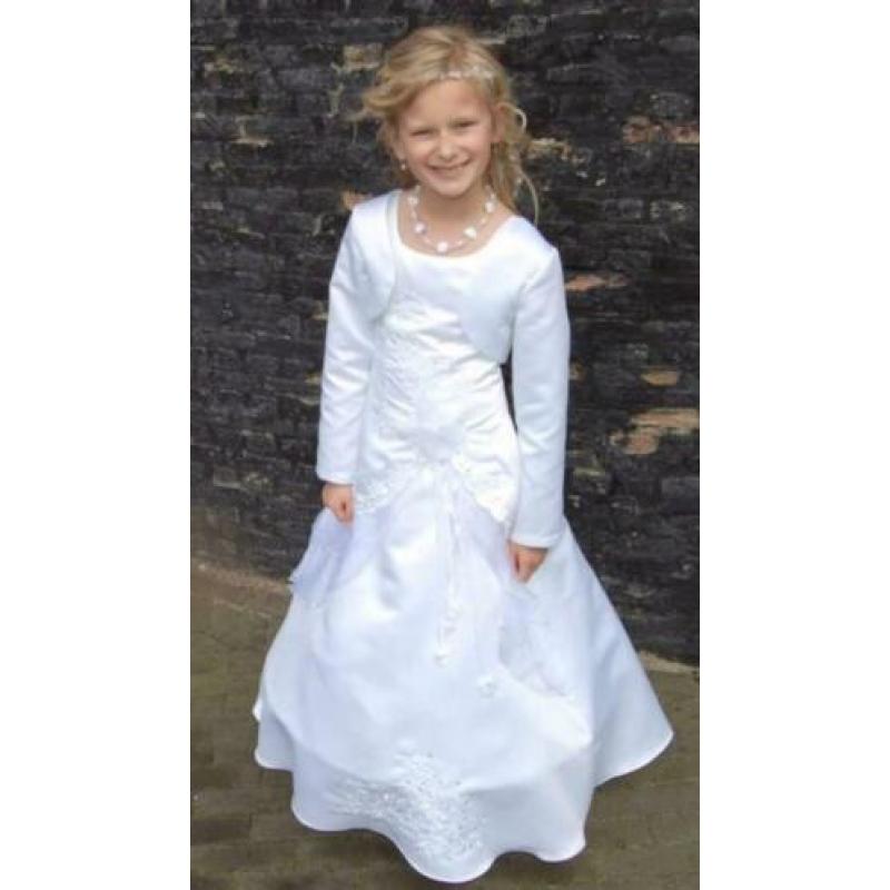 140 witte bruidsmeisje bolero jasje communie Kim