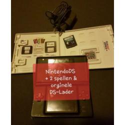 DS met 2 spellen mario is nog nieuw! Met orginele lader