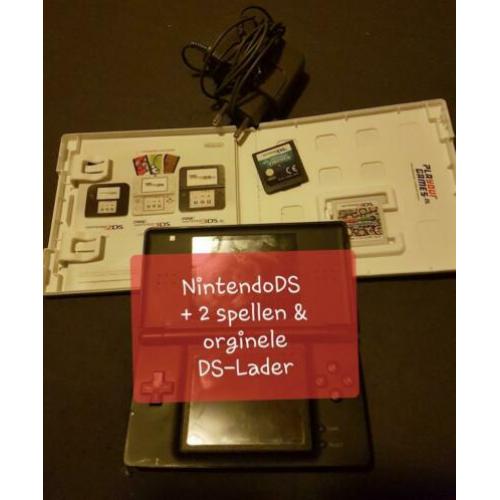 DS met 2 spellen mario is nog nieuw! Met orginele lader