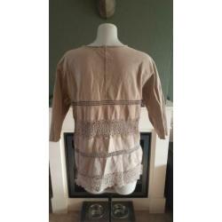 ZGAN beige truitje van COSTES Mt L 42/44, trui, top, shirt