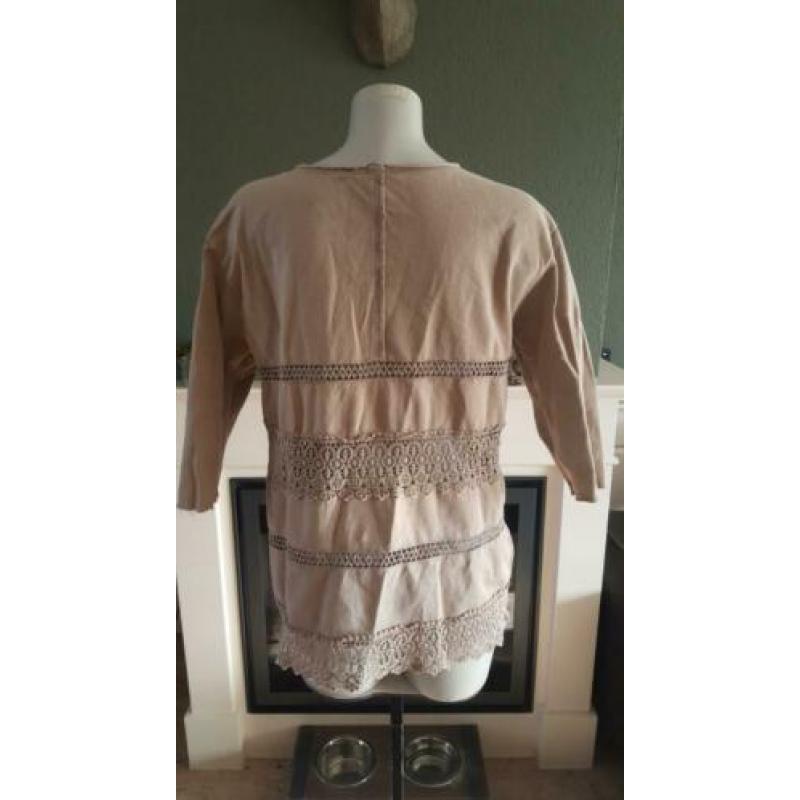 ZGAN beige truitje van COSTES Mt L 42/44, trui, top, shirt