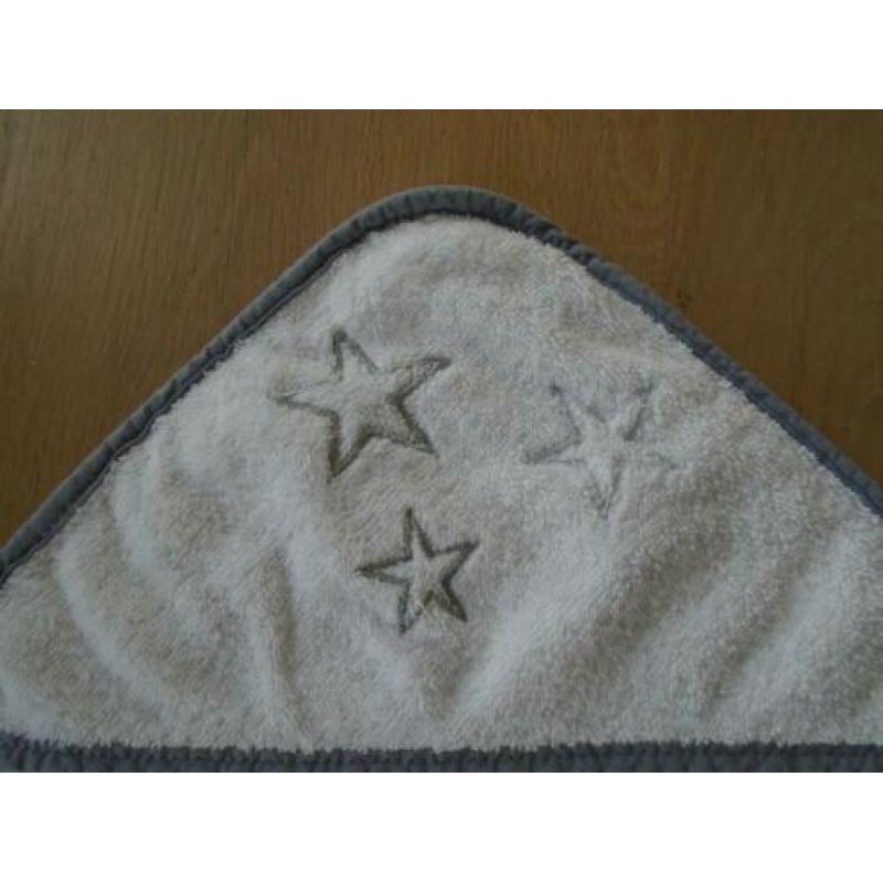 Witte Badstof Baby Omslagdoek/Badcape
