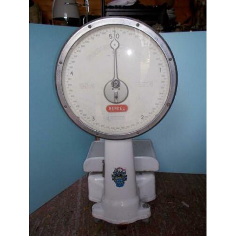 Vintage BERKEL BAKKZER/SLACHTER WEEGSCHAAL