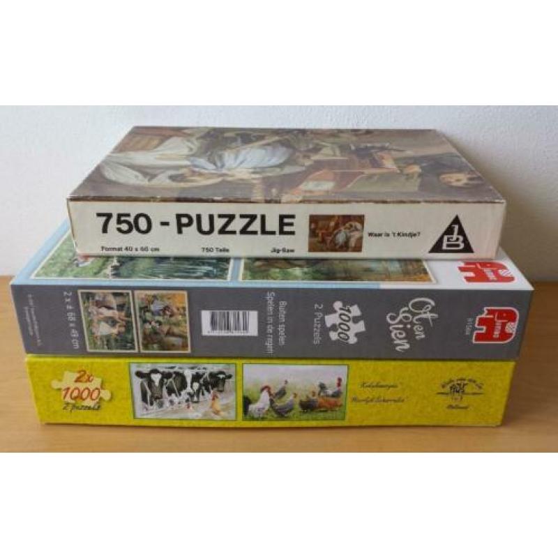 2 Puzzels Cornelis Jetses / Ot en Sien - 1000 stukjes - nr.5