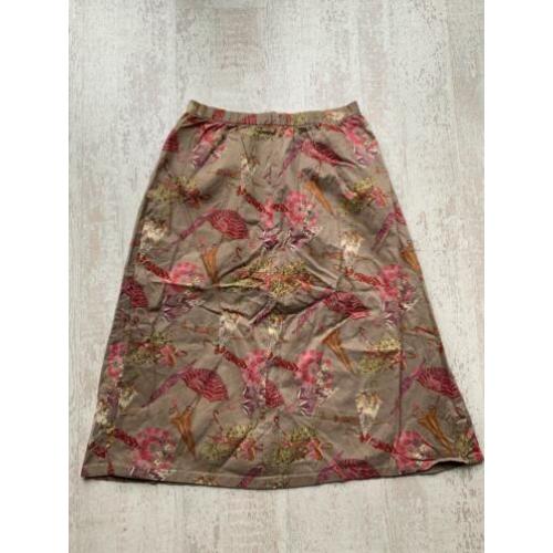Gave lange vintage rok maat 38 M