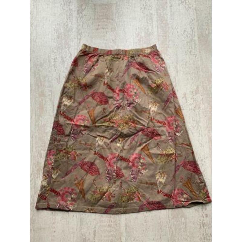 Gave lange vintage rok maat 38 M