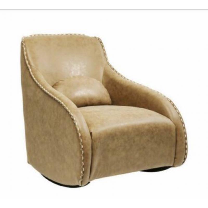 Beige schommelfauteuil - Kare Design Ritmo rocking chair