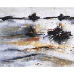 " Storm" Acrylschilderij van Suzanne Visser
