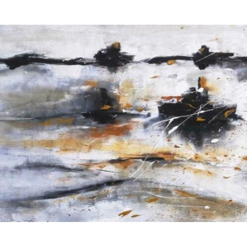 " Storm" Acrylschilderij van Suzanne Visser