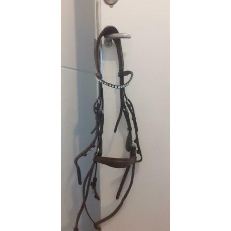 Anatomisch hoofdstel Horsegear Aquila, ZGAN bruin Full