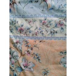 Nachthemd Ascafa 52/54 bloem/blauw/rose/oranje