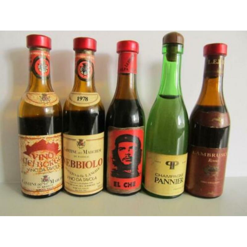 miniatuurflesjes champagne en wijn 47 miniatuurflesjes