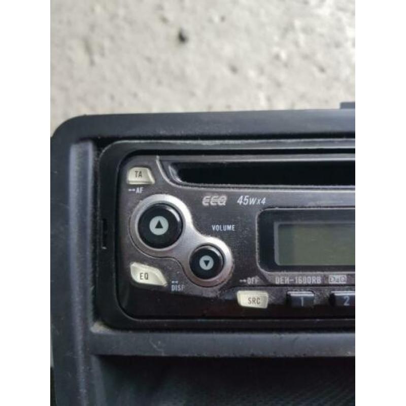 radio cd met frame en verloopstekker