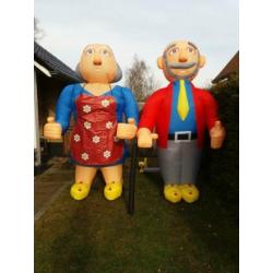 Te huur opblaasbare Abraham en Sarah 3.00m Ootmarsum