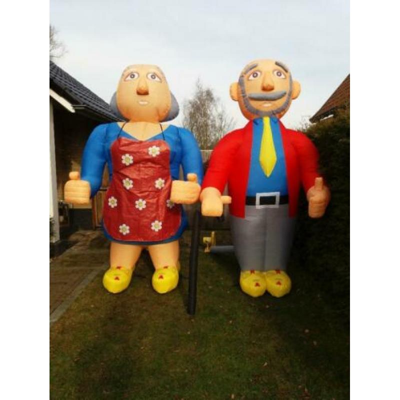 Te huur opblaasbare Abraham en Sarah 3.00m Ootmarsum