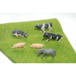6 Boerderijdieren voor een HO spoor