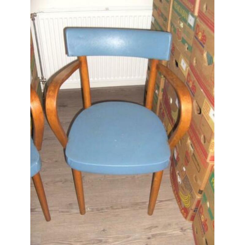 2 vintage armleun stoelen / lerarenstoel van ERCO