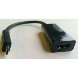 MHL adapter; MHL male - HDMI output + Micro USB B