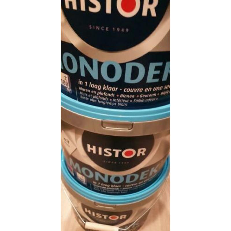 Histor monodek blanc Wit, 3 volle emmers