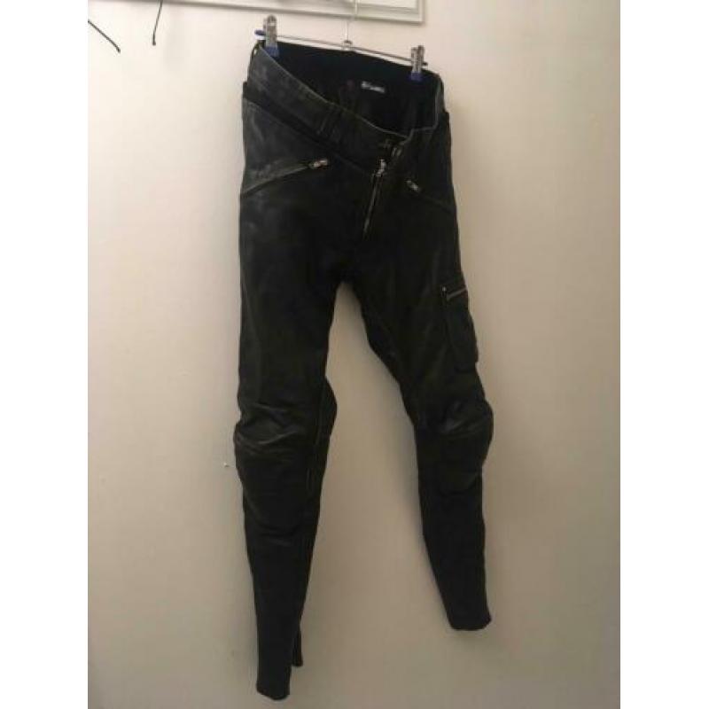Leren motorbroek 38 Halvarssons Zwart