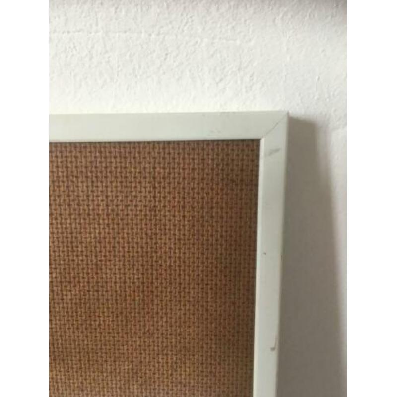 Lijst met witte rand, mat glas, 50,5 x 60,5 cm