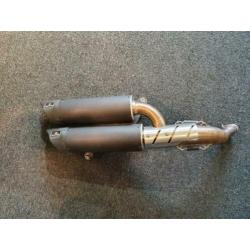 Remus demper dual flow steel black Vespa GTS 300