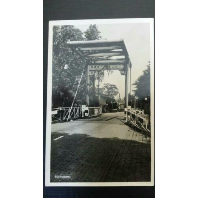 Ansichtkaart Hommerts Brug met N.H. kerk