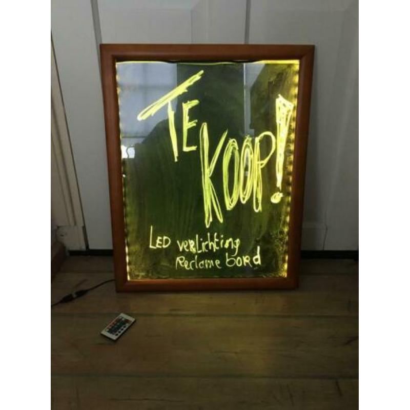 Les verlichting Reclame bord