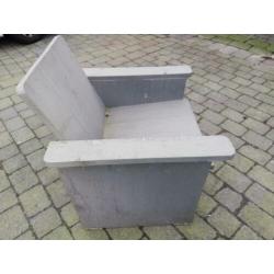 6 loungestoelen. Hout.
