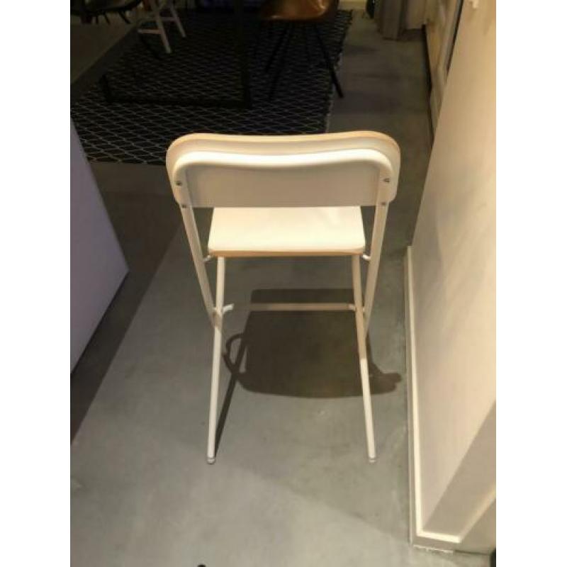 2 keer Barkruk Franklin wit 63 cm hoog