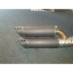 Remus demper dual flow steel black Vespa GTS 300