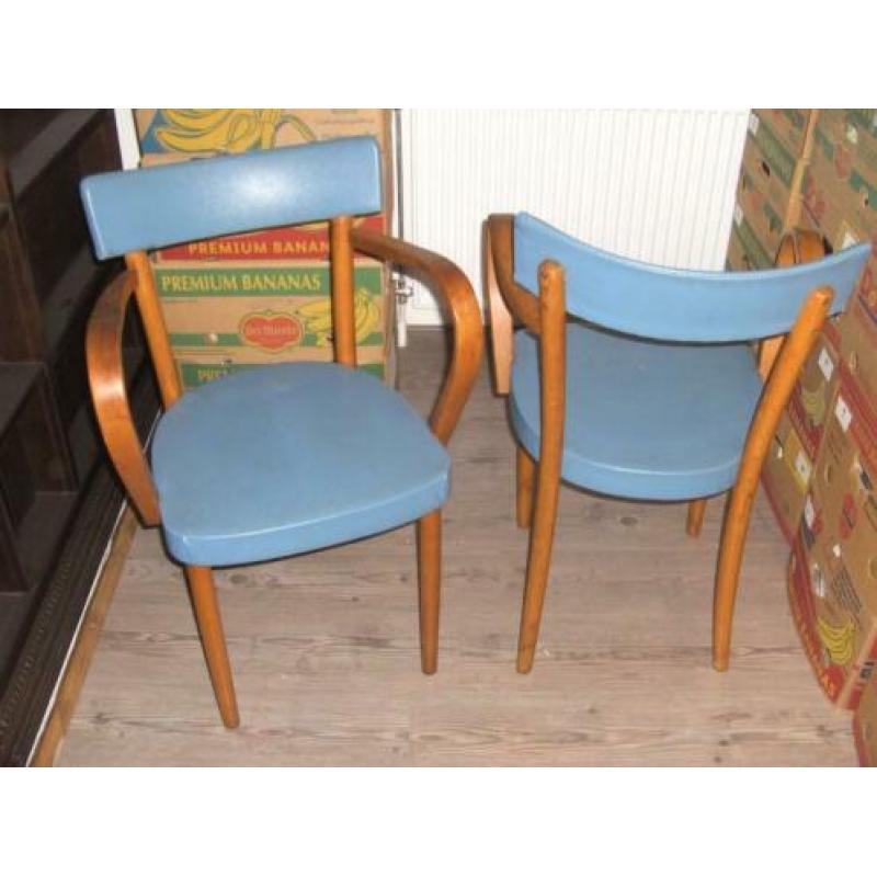 2 vintage armleun stoelen / lerarenstoel van ERCO