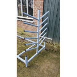 Mobiel gegalvaniseerd opberg rek springbalken