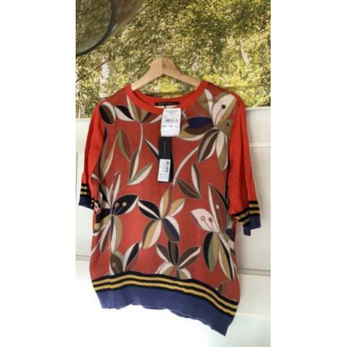 Rood shirtje met kaartjes Expresso maat L
