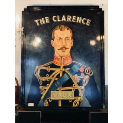 Gavin Mayhem 1993 handgeschilderd pubbord London Vaux