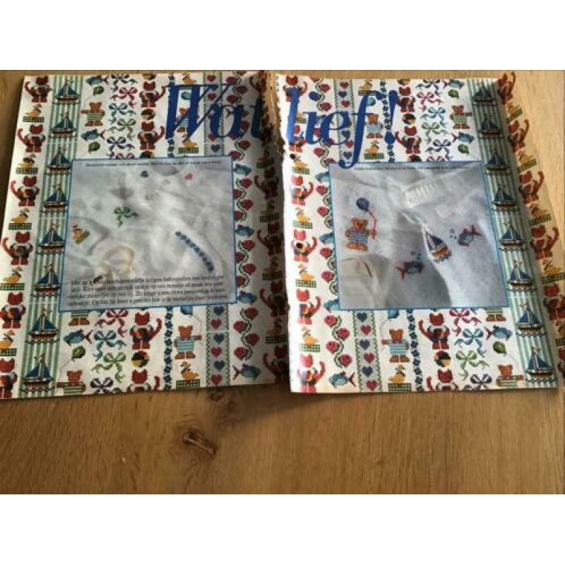 Borduurpatroontjes voor de baby, 8 losse blaadjes