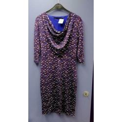 Steps soepele jurk in aubergine paars/ blauw mt S nr 31925