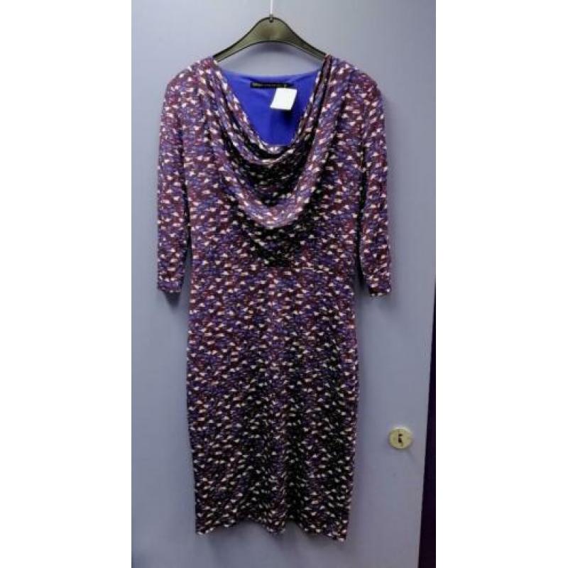 Steps soepele jurk in aubergine paars/ blauw mt S nr 31925