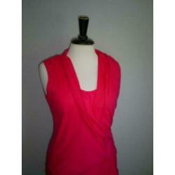 NIEUW !!! tricot LA LIGNA top met voile overslag mt. 38