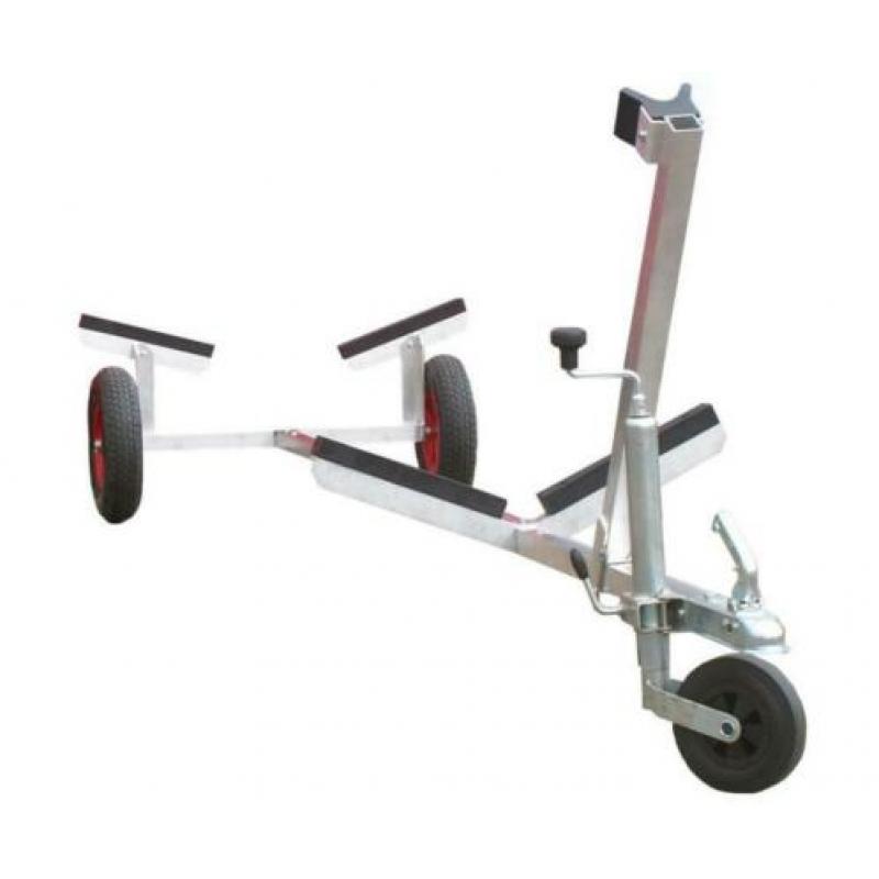 Aluminium Strandtrailer, nu volledig demontabel.