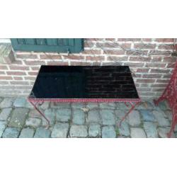 vintage ijzeren salontafel / tuintafel