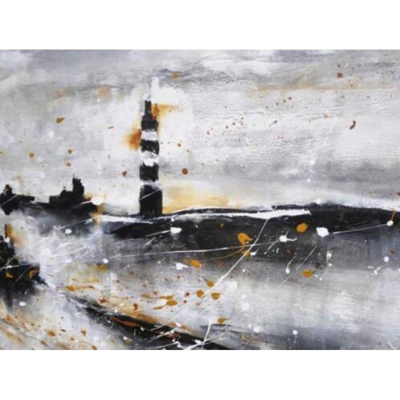 " Storm" Acrylschilderij van Suzanne Visser