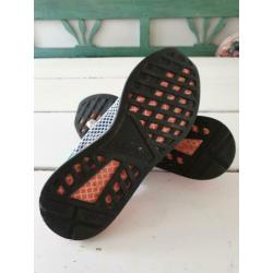 Adidas heren sneakers Deerupt mt 43 1/3 wit blauw oranje