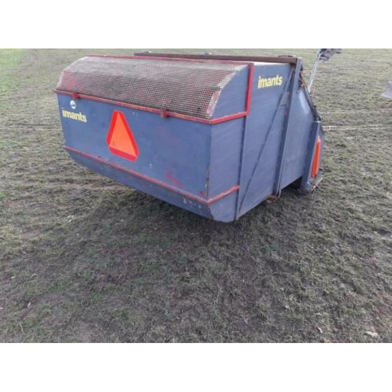 Imants veegmachine blad gras werktuig minitrekker trekker