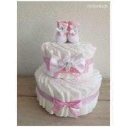 luiertaart kraamcadeau omslagdoek doop doopdeken