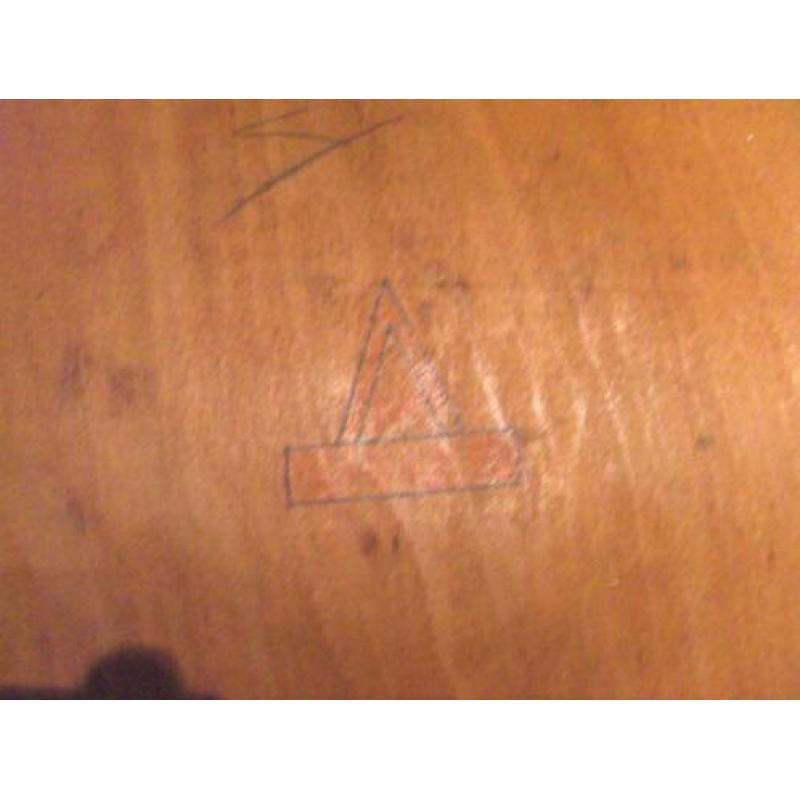 2 vintage armleun stoelen / lerarenstoel van ERCO