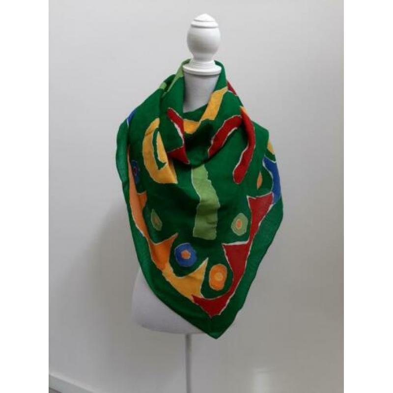 Moschino grote sjaal groen.