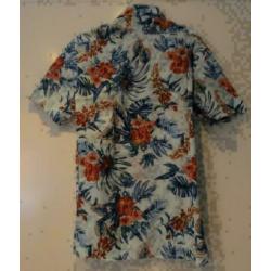 Zara man bloemen overhemd slim fit maat M