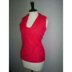 NIEUW !!! tricot LA LIGNA top met voile overslag mt. 38