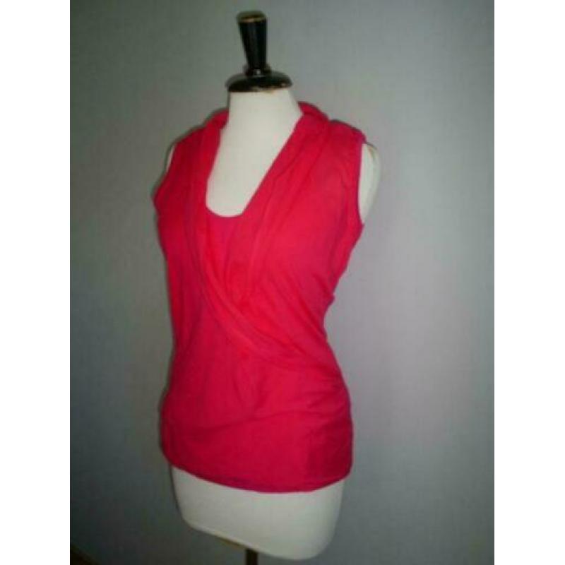 NIEUW !!! tricot LA LIGNA top met voile overslag mt. 38